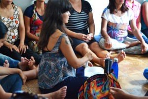 CRAM realiza Tarde de Meditação com mulheres vítimas de violência doméstica e familiar