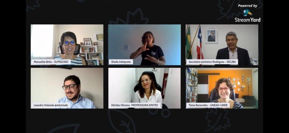 Estratégias no ensino remoto são discutidas pela secretaria de educação da Bahia