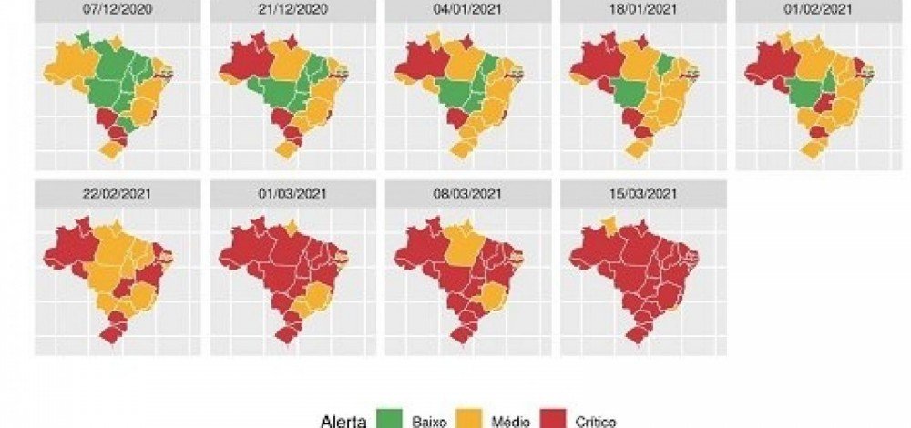 Boletim da Fiocruz aponta maior colapso sanitário e hospitalar da história do Brasil