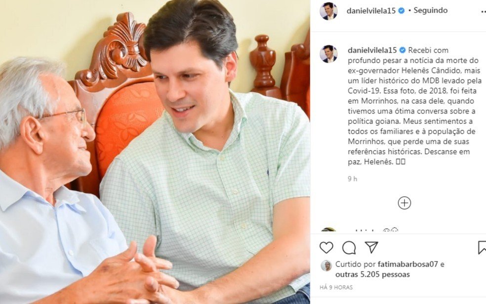 Ex-governador de Goiás Helenês Cândido morre com Covid-19 quando era transferido para UTI após três dias à espera de vaga