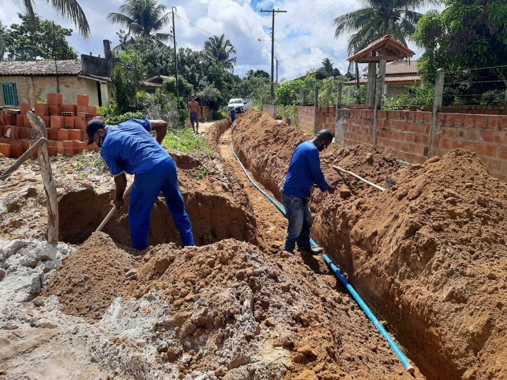 SAAE: Extensão de rede de água em Quizambú