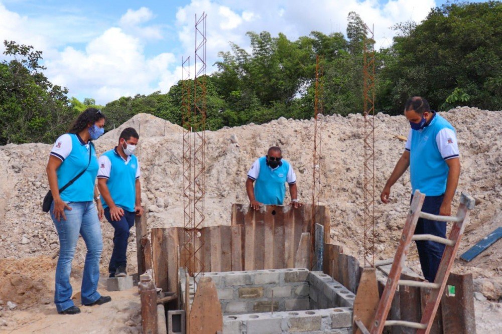 Saneamento básico - SAAE avança com obras às margens da BR 101