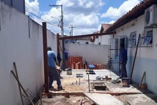 Prefeitura realiza obra de ampliação no posto de saúde em Santa Terezinha