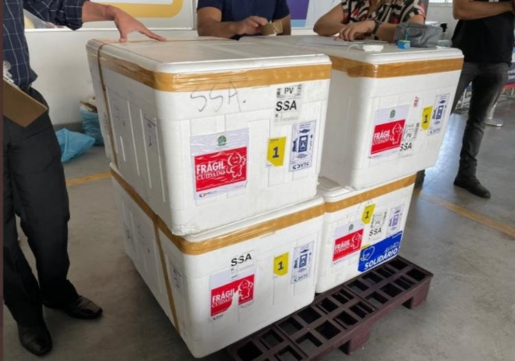 Bahia distribui 227 mil doses de vacina contra a Covid-19 para municípios