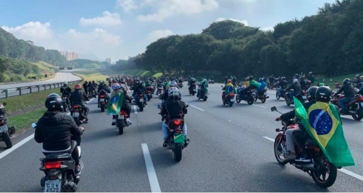 Bolsonaristas e as fake news sobre a quantidade de participantes da motociata