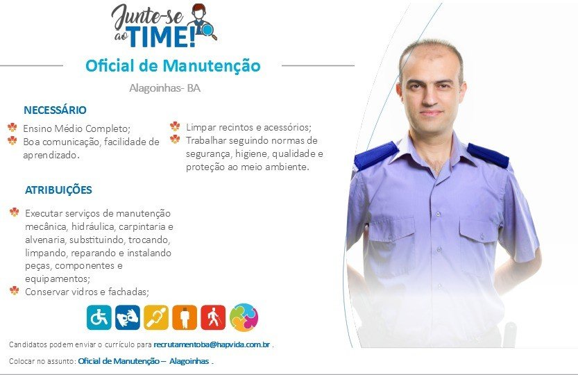 Hapvida oferece vagas de emprego em Alagoinhas