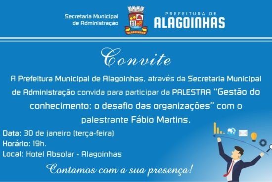 Prefeitura oferece palestra sobre gestão do conhecimento para servidores municipais