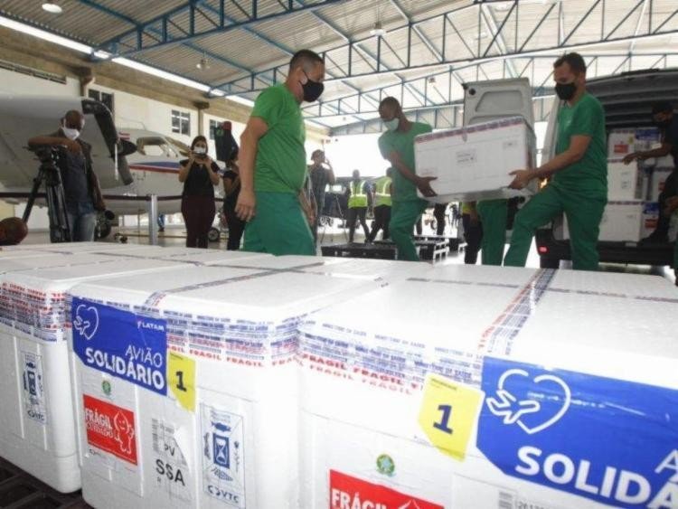 Covid-19: Bahia vai receber mais de 600 mil doses de vacina nesta semana