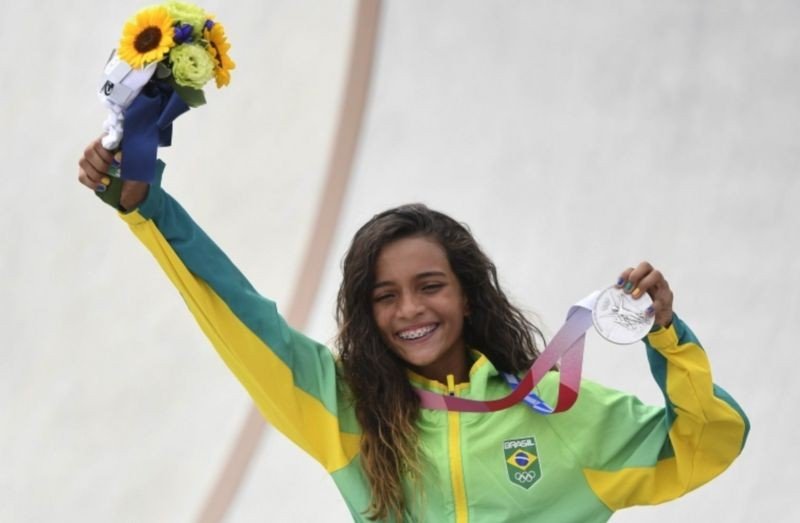 Rayssa Leal - skatista é a mais jovem medalhistas em 85 anos