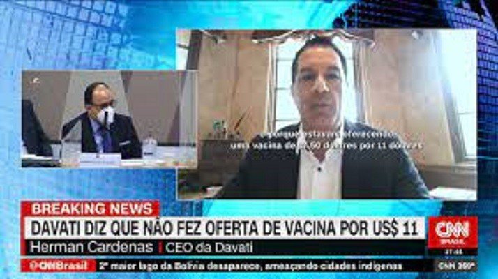 CEO da Davati, desmente reverendo e diz que não ofereceu vacina a 11 dólares