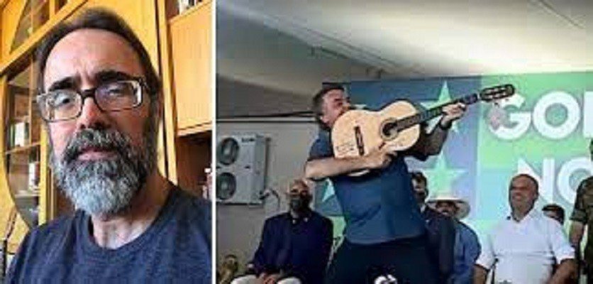 Sergio Leo explica o que acontece quando um violão é colocado nas mãos do primata Bolsonaro