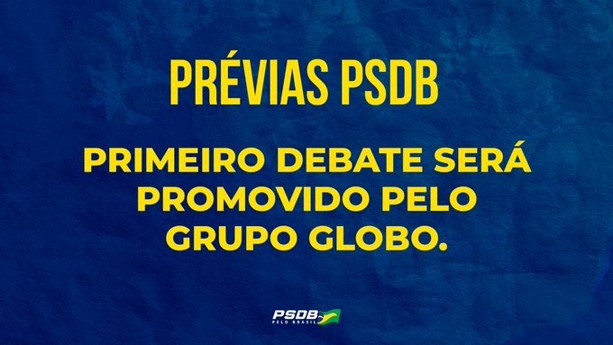 Globo decide transmitir prévias do PSDB e assume de vez sua militância tucana