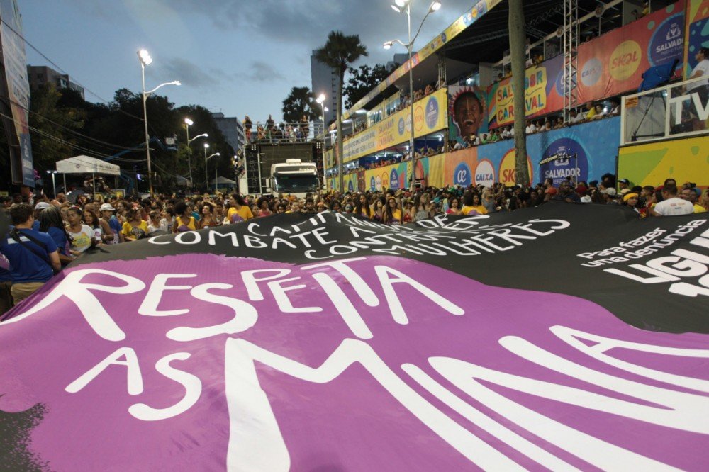 Trio Respeita as Mina marca combate à violência contra mulheres no Carnaval