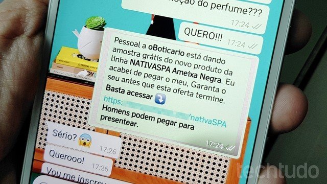 Golpe no WhatsApp usa promoção de O Boticário como isca