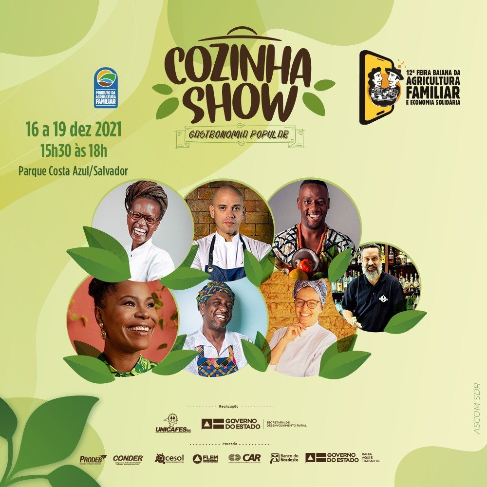 Estão abertas as inscrições para a Cozinha Show da 12ª edição da Feira da Agricultura Familiar