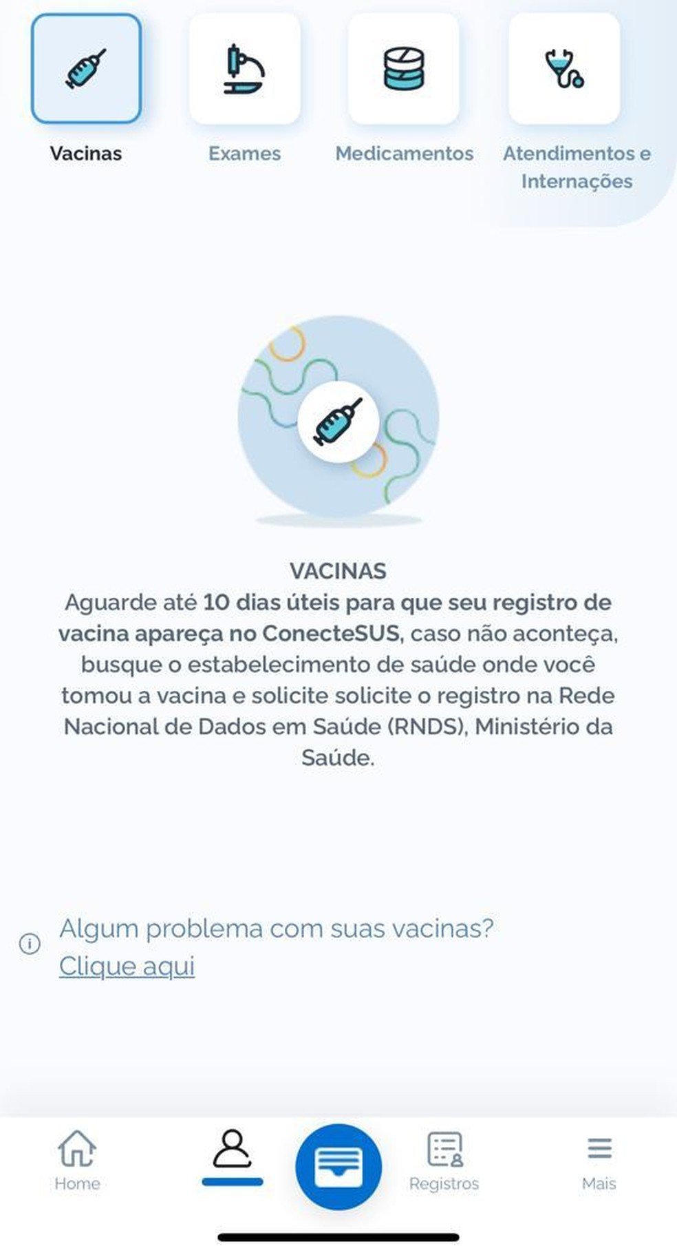 Aplicativo do ConecteSUS deixa de apresentar vacinas; site está fora do ar
