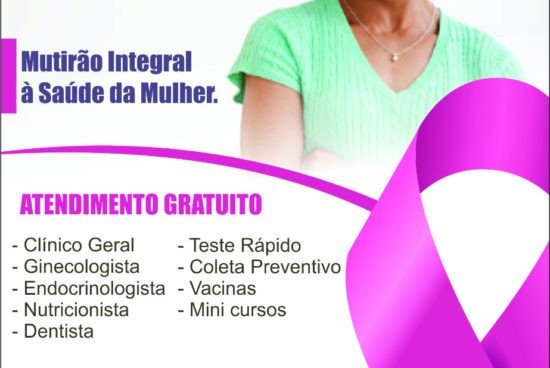 É NESTA QUINTA: Prefeitura promove mutirão de atendimento de saúde para mulheres na policlínica