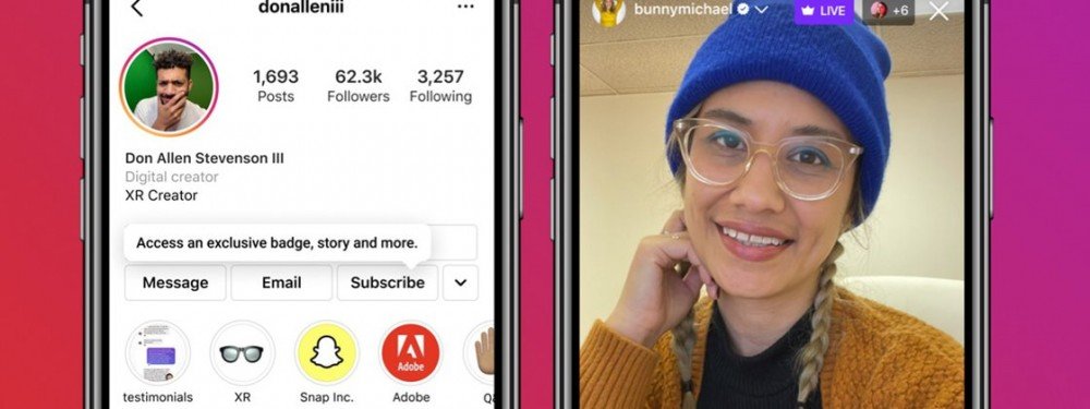 Instagram e TikTok testam ferramentas de assinaturas pagas