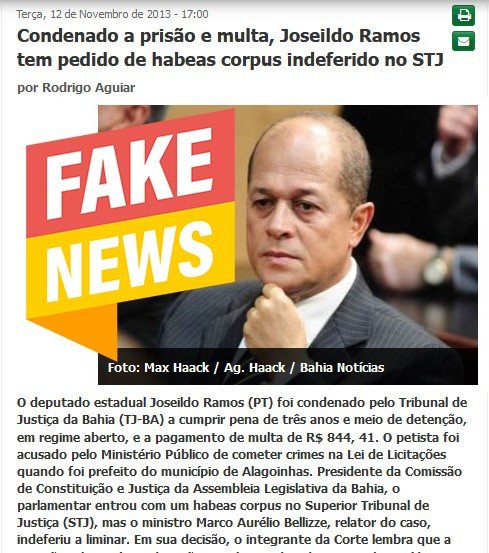 Reiniciada a temporada de fakenews contra o PT
