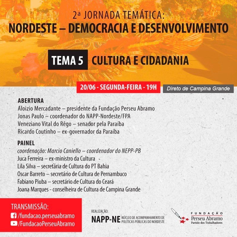 Cultura como direito é tema de evento no nordeste