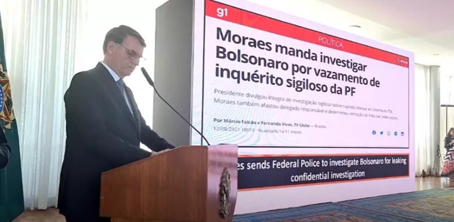 Reuters internacional destaca ataque sem provas de Jair Bolsonaro às urnas eletrônicas