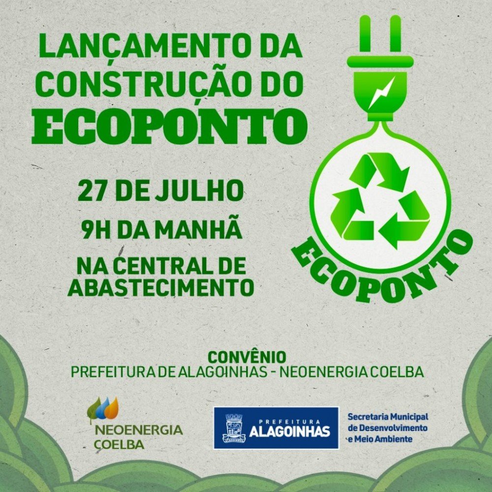 Alagoinhas ganhará Ecoponto na Central de Abastecimento: lixo reciclável poderá ser trocado por descontos da conta de energia