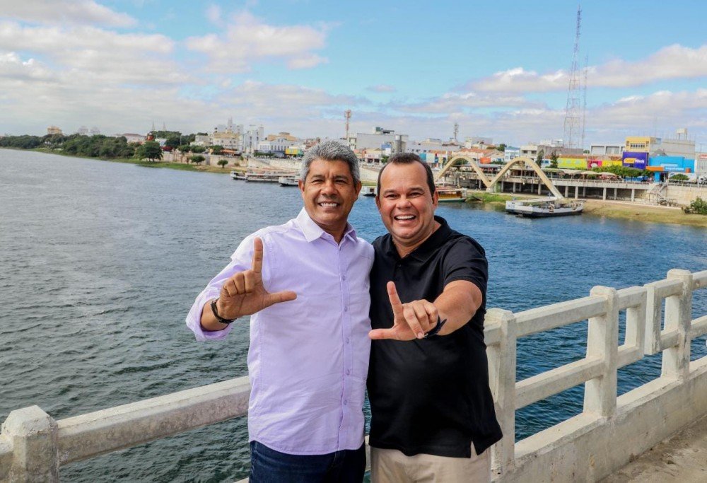 Em parceria com Lula, Jerônimo afirma que duplicará ponte Juazeiro-Petrolina