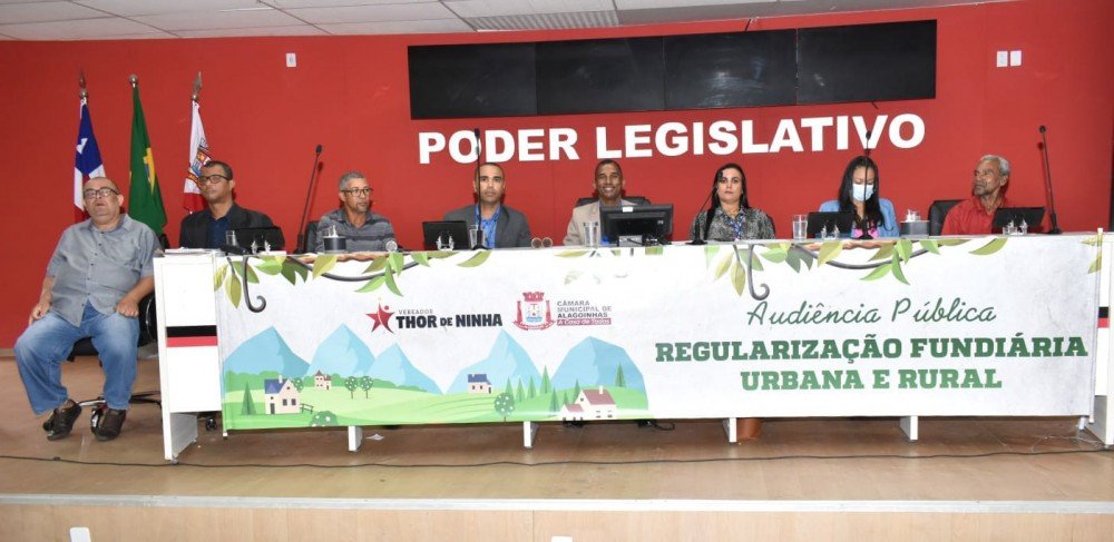 Audiência pública realizada na Câmara de Alagoinhas esclarece dúvidas sobre regularização fundiária