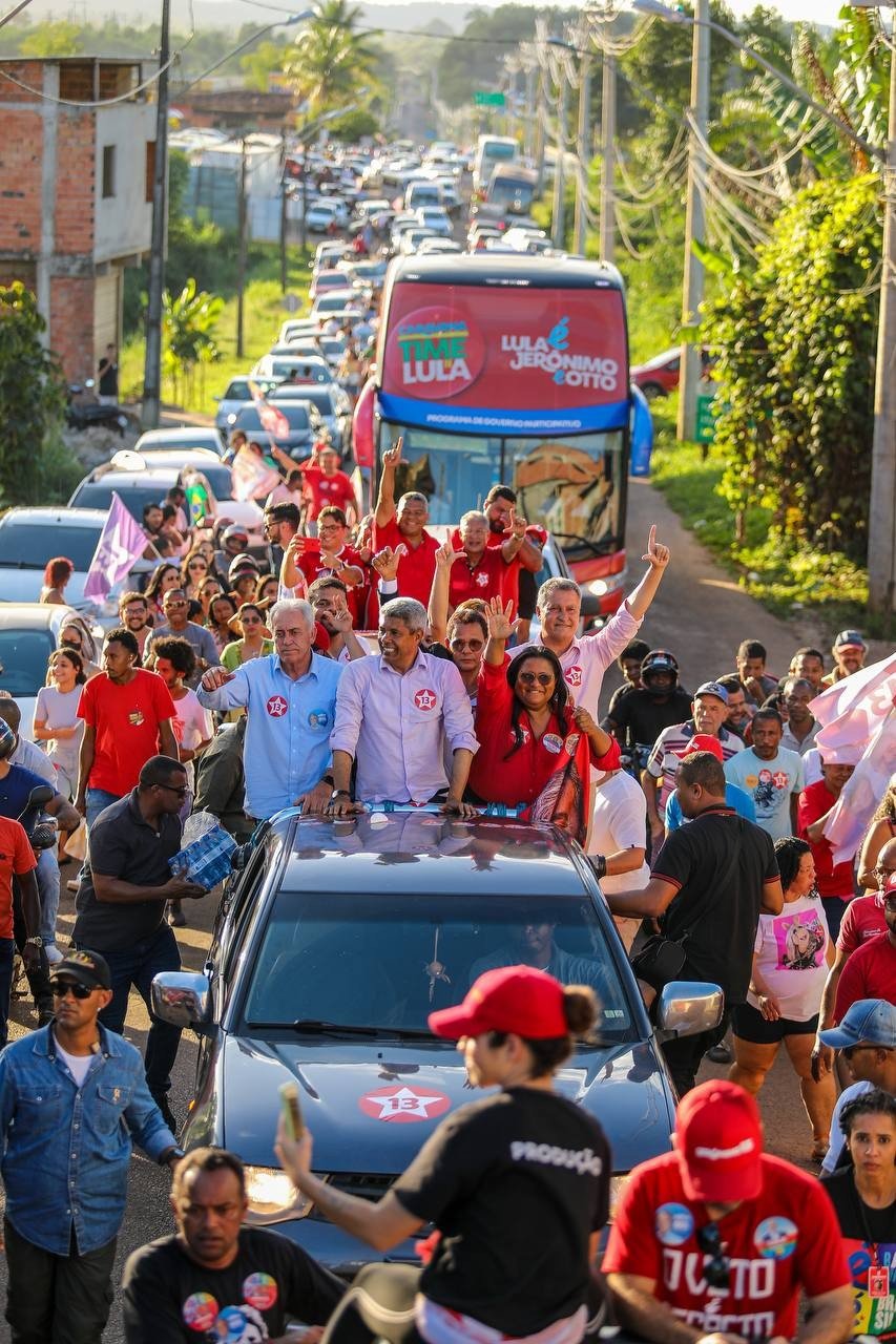 Prefeitos e lideranças do Baixo Sul reforçam apoio a Jerônimo em carreatas