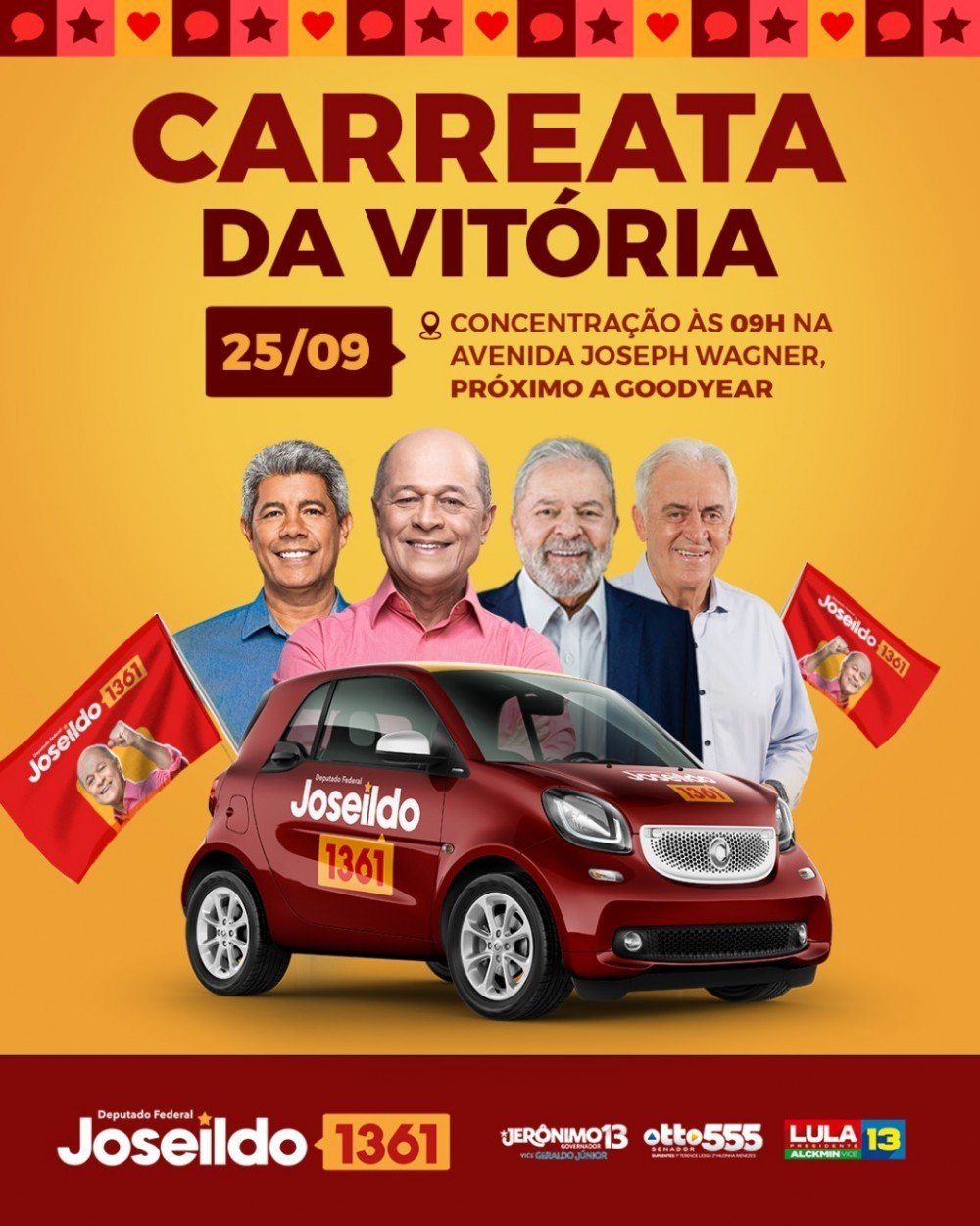 Joseildo faz caminhada em Alagoinhas e recebe apoio nas ruas