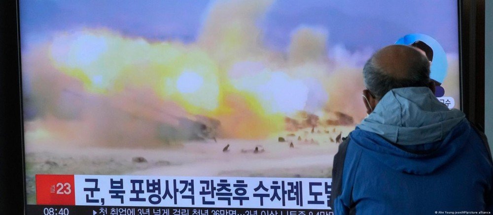 Coreia do Norte faz disparos em 