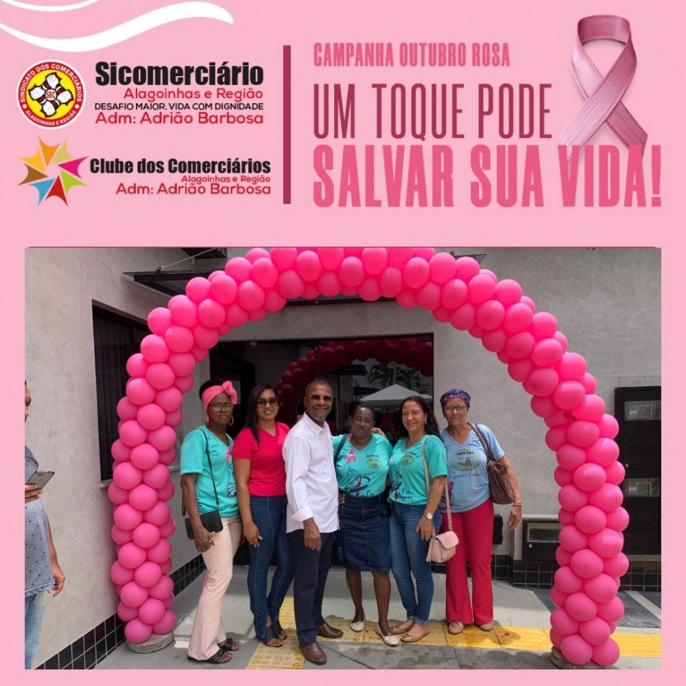 Programação do Outubro Rosa da Associação Oncológica Nova Vida