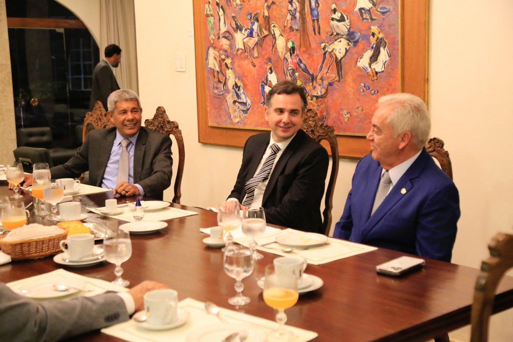 Jerônimo vai a Brasília e se reúne com presidente do Senado e Geraldo Alckmin