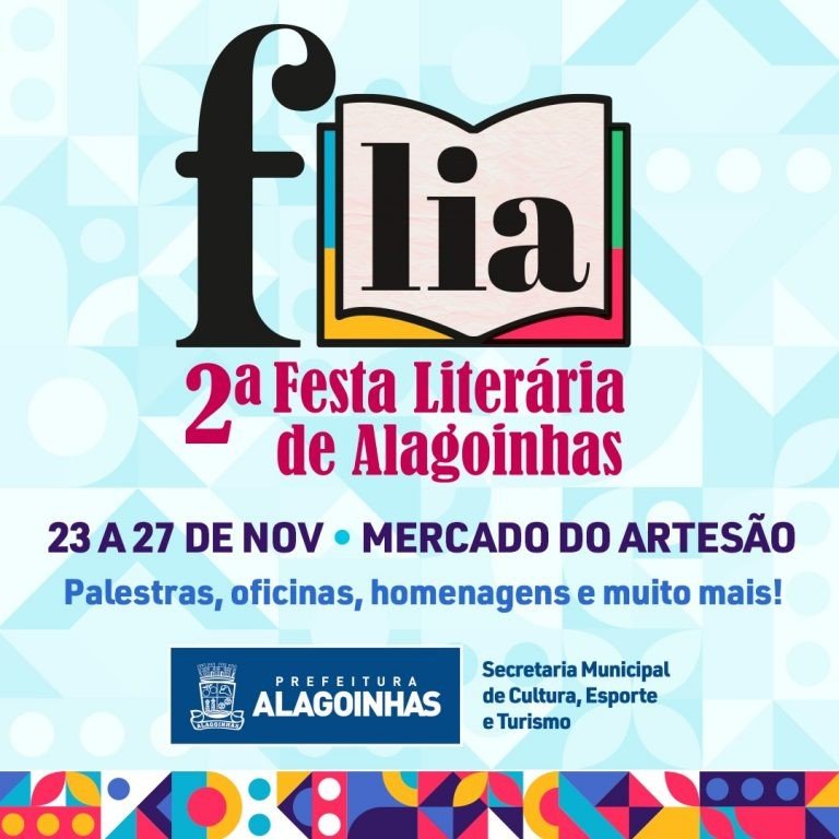 2ª Festa Literária de Alagoinhas acontece entre os dias 23 e 27 de novembro