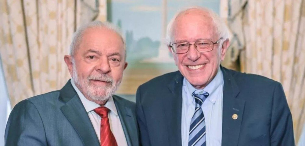 Visita de Lula aos EUA deixa Bernie Sanders impressionado
