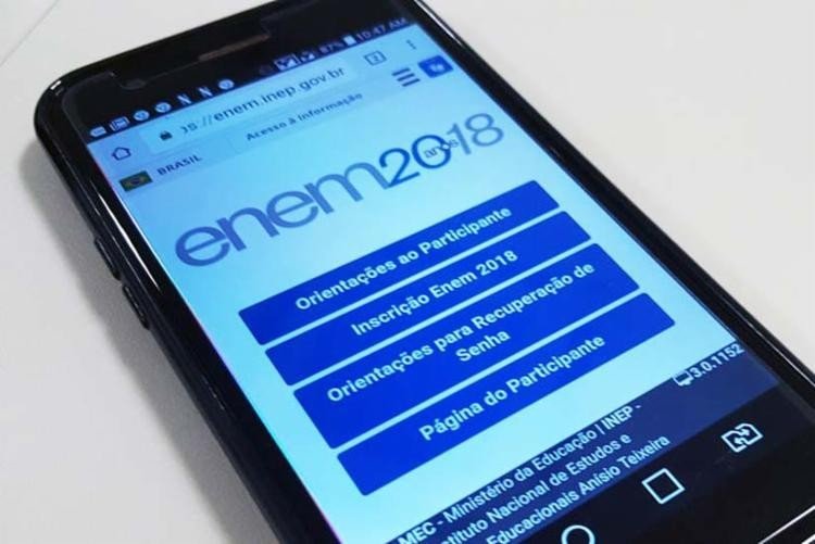 Estudantes têm até as 23h59 desta sexta para se inscrever no Enem 2018