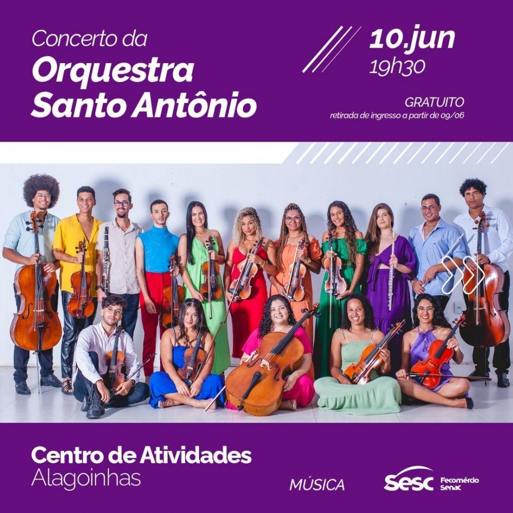 Programação cultural diversa marca aniversário da Unidade Alagoinhas do SESC