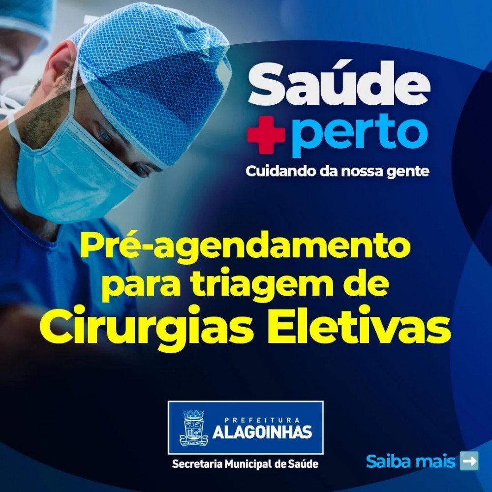 Pré-agendamento para triagem para cirurgias eletivas acontece nas Unidades de Saúde da Família