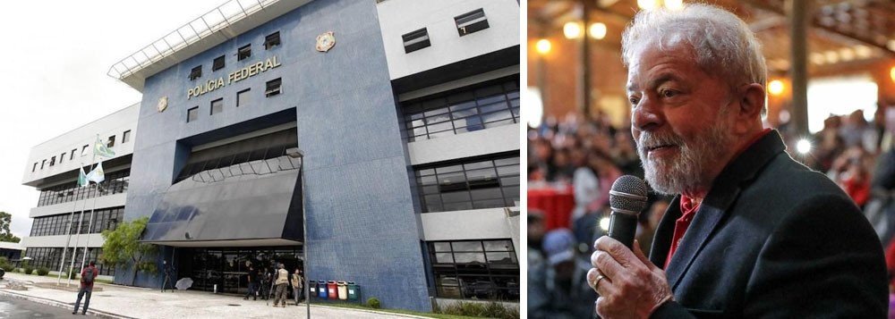Boa praça, Lula vira contador de histórias na superintendência da PF
