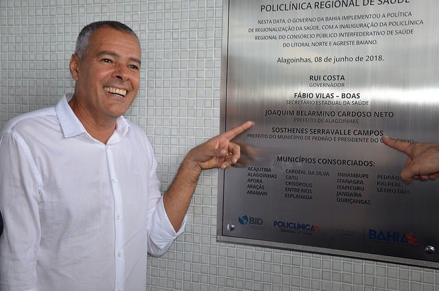 Joaquim Neto enfatiza a importância da Policlínica Alagoinhas