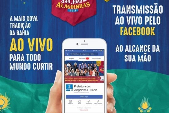 São João Alagoinhas 2018 terá transmissão ao vivo de shows e bastidores com entrevistas via Facebook