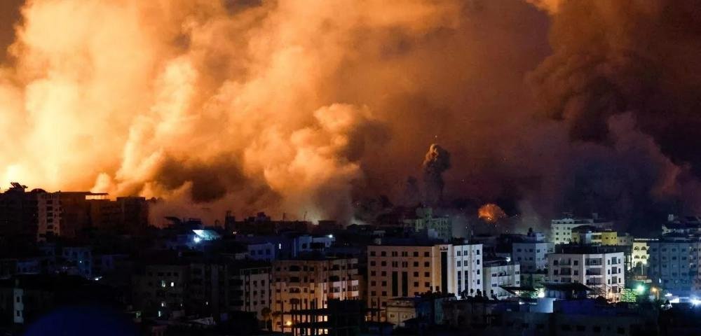 Bombardeio de Israel em Gaza (Foto: REUTERS/Mohammed Salem)