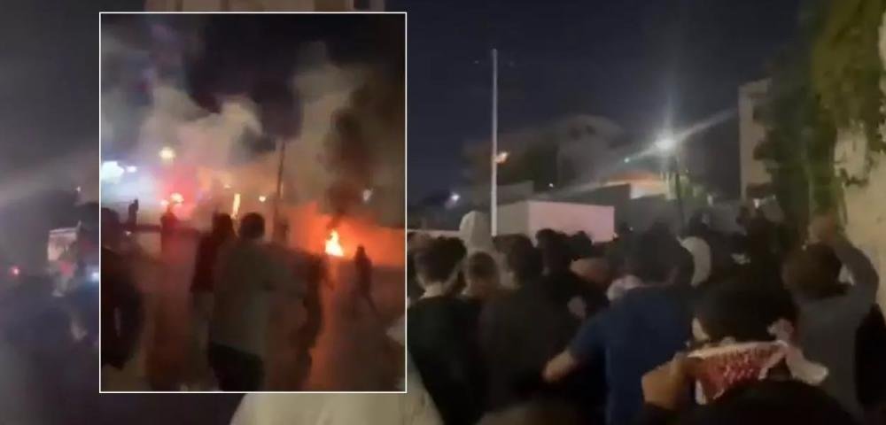 Em resposta ao genocídio promovido por Netanyahu, população da Jordânia incendeia embaixada de Israel (vídeos)