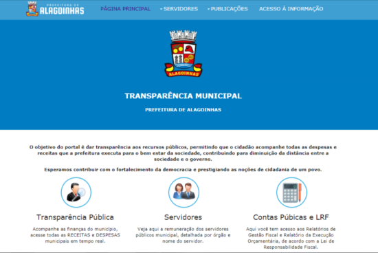 Novo Portal da Transparência de Alagoinhas completa um ano e torna-se referência