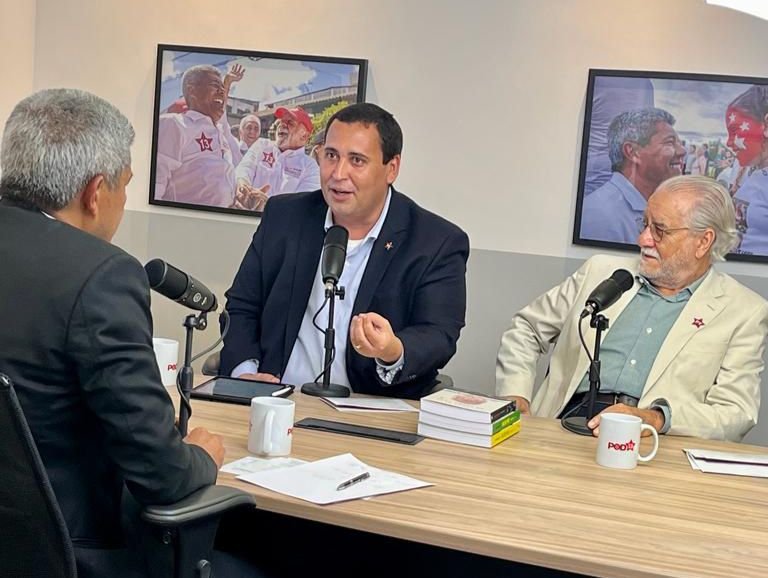 PT Bahia lança videocast e tem como primeiro convidado o governador Jerônimo Rodrigues