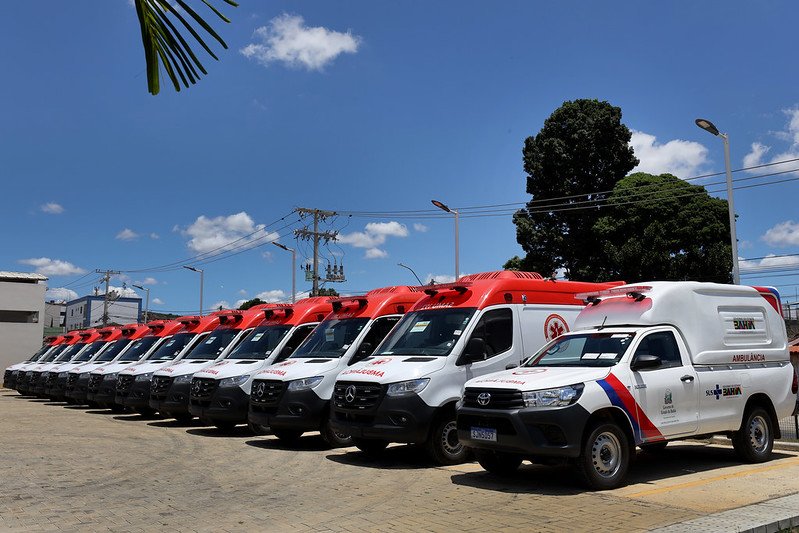 Bahia vai receber mais 200 ambulâncias do Samu para reforçar cobertura em todo o estado
