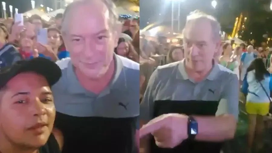 Após ser chamado de bandido, Ciro dá tapa no rosto de homem (vídeo)