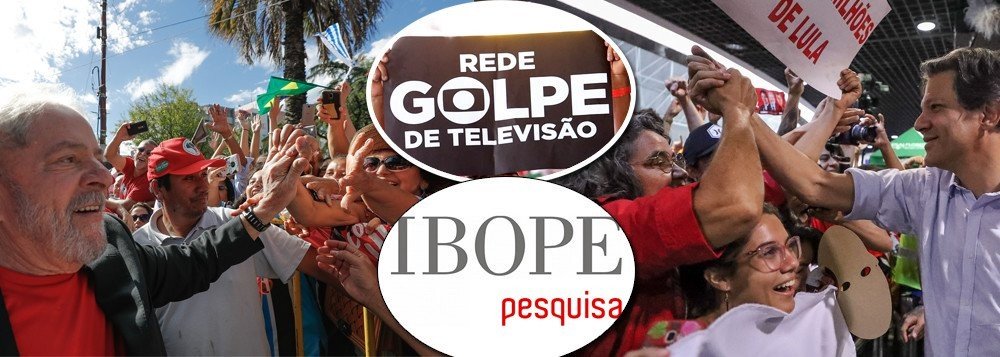 Globo-Ibope esconderam: Potencial de voto em Haddad foi 27% para 39% em duas semanas