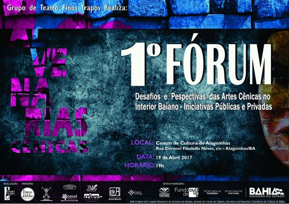 Fórum “Desafios e Perspectivas das Artes Cênicas no Interior Baiano.