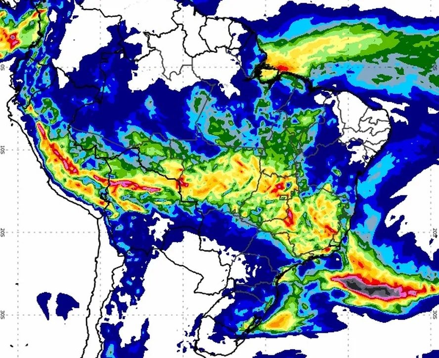 Inmet emite alerta sobre a possibilidade de tempestades e chuvas intensas em 18 estados